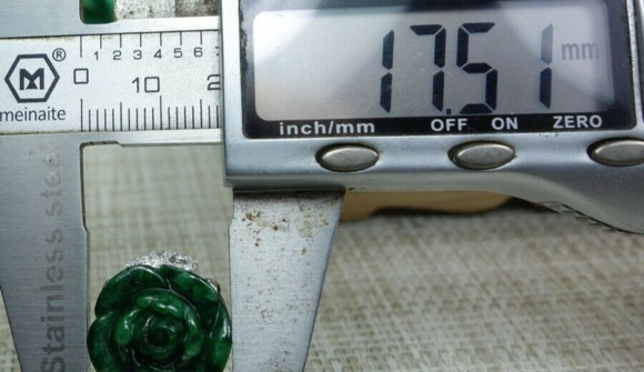 Certified Green 100% Natural A jadeite jade Ring S925 silver 戒指（Free Size） - Picture 3 of 12